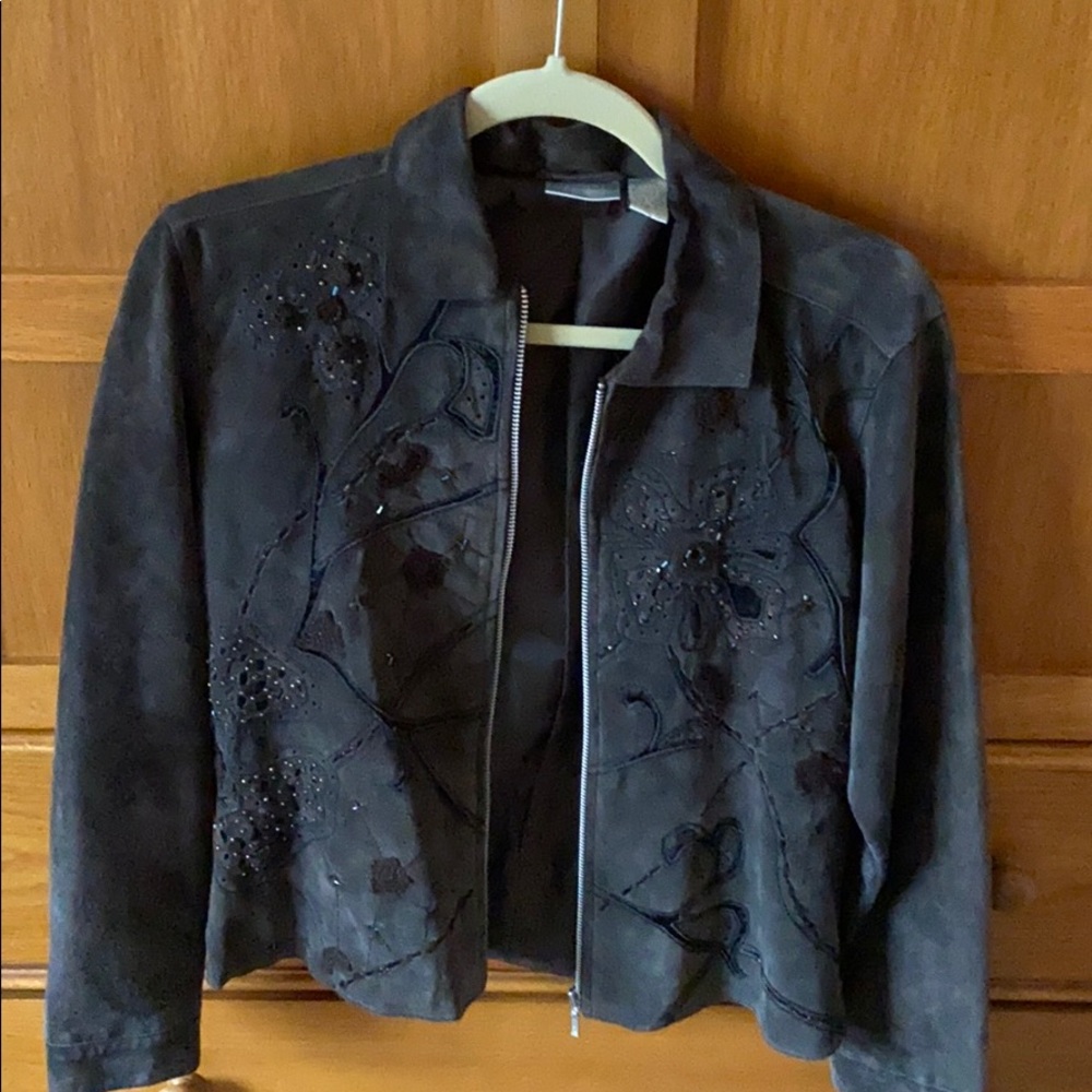 Brown suede jacket